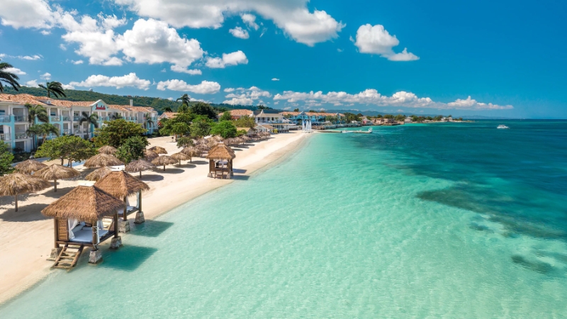 Sandals Montego Bay Beach Aerial