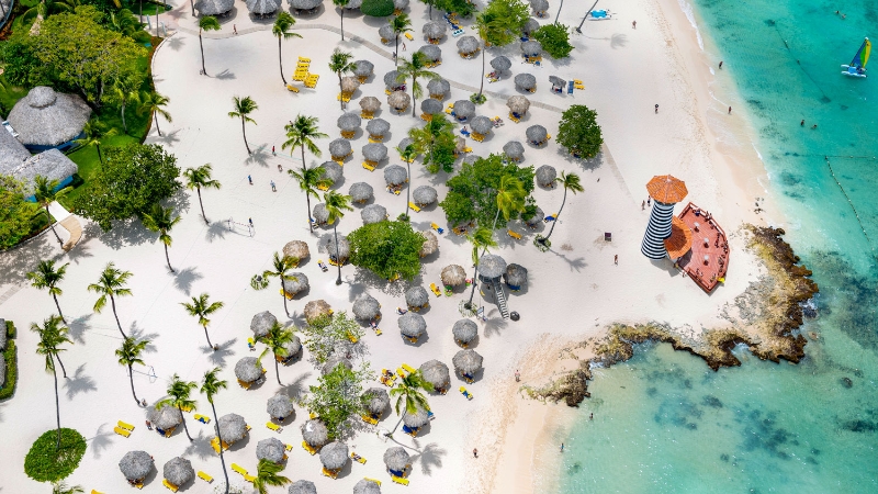 La Romana Aerial Beach