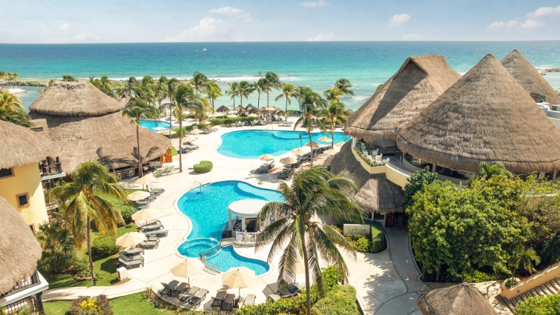 Catalonia Riviera Maya Pool Beach Aerial