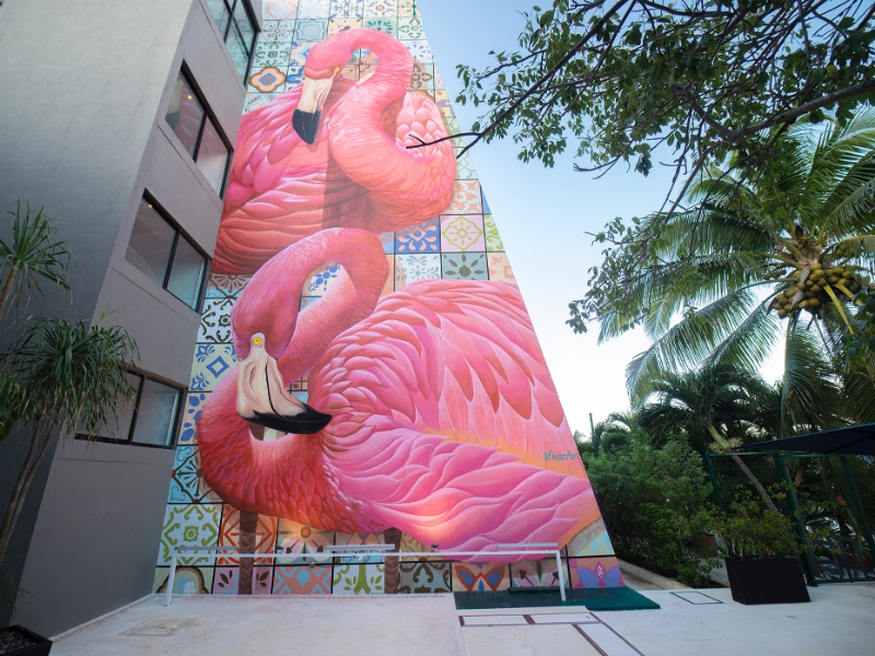 Flamingo Mural