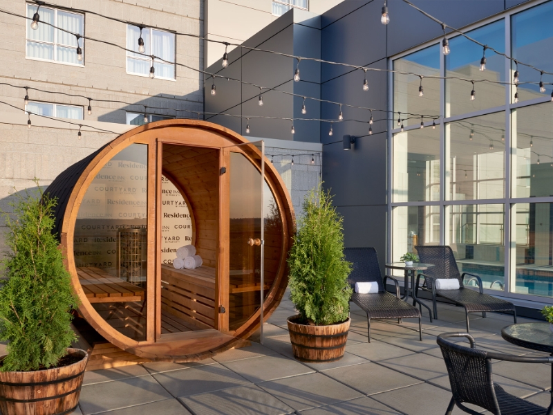 Outdoor Rooftop Sauna