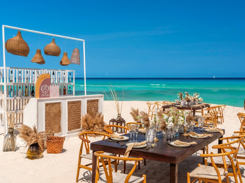 Beach Wedding Reception