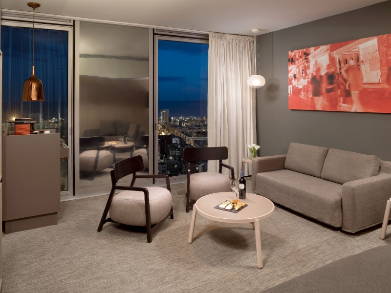 The Level Master Suite Living Room