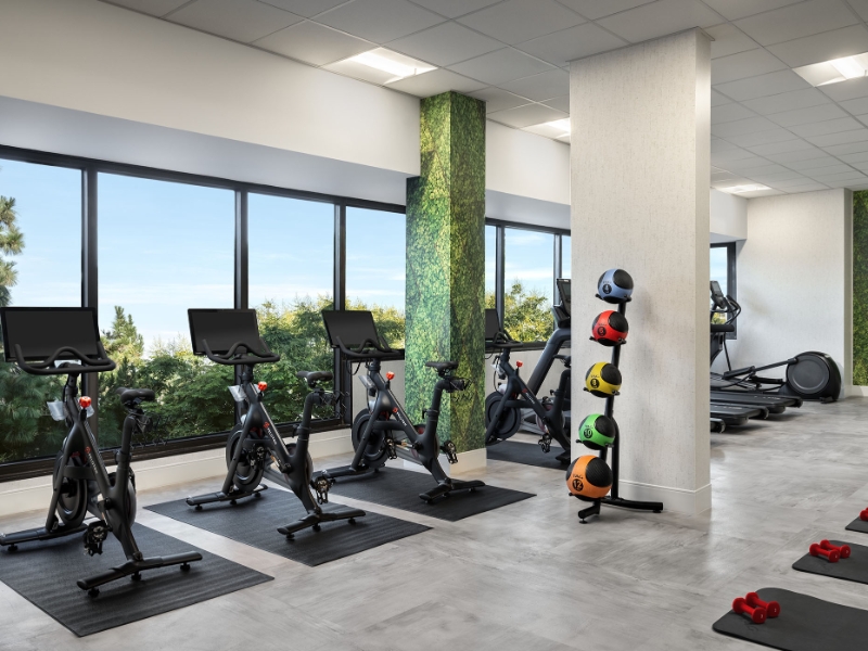 Fitness Center Peloton Bikes