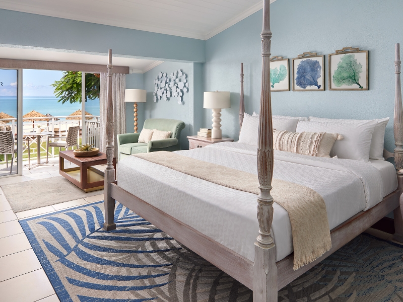 Caribbean Honeymoon Beachfront Grande Luxe Club Level Bedroom
