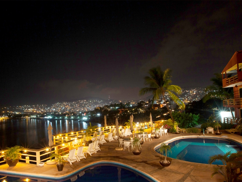 Pool at night