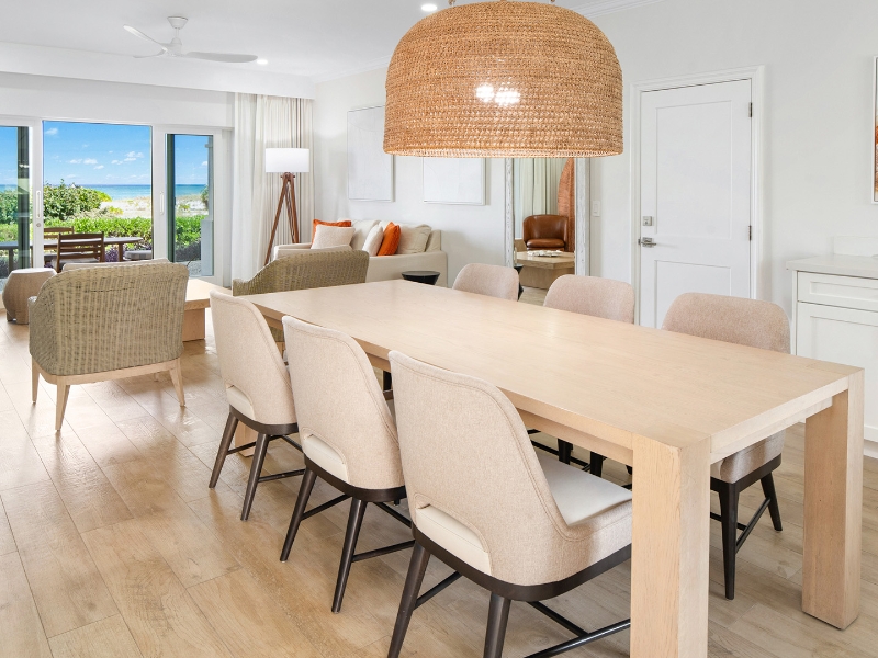 2 Bedroom Suite Partial Ocean view Dining
