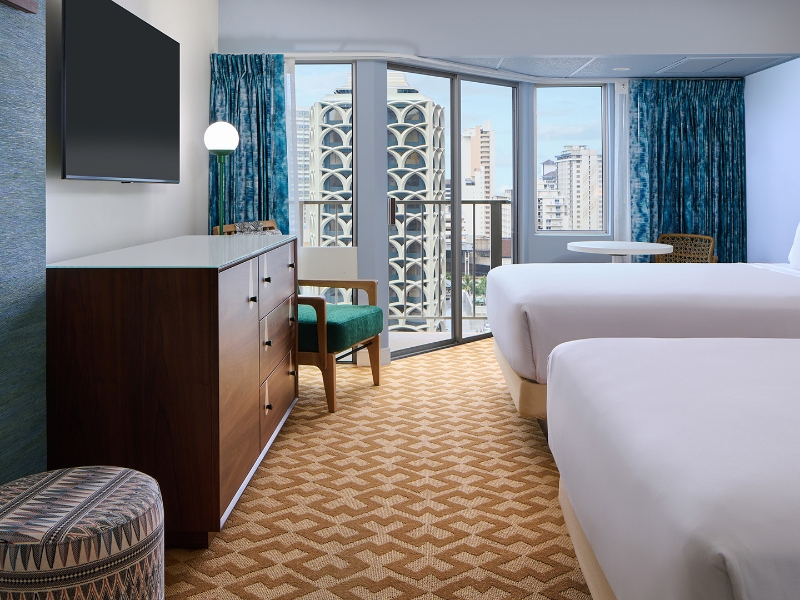 Partial Ocean view Two Doubles