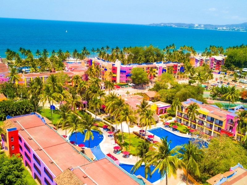 Aerial view of Grand Decameron Complex Bucerias
