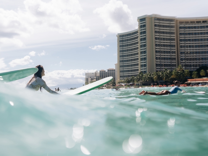 View from the surfbreak