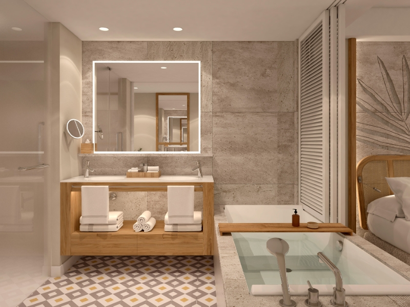 Junior Suite Queen Double Bathroom