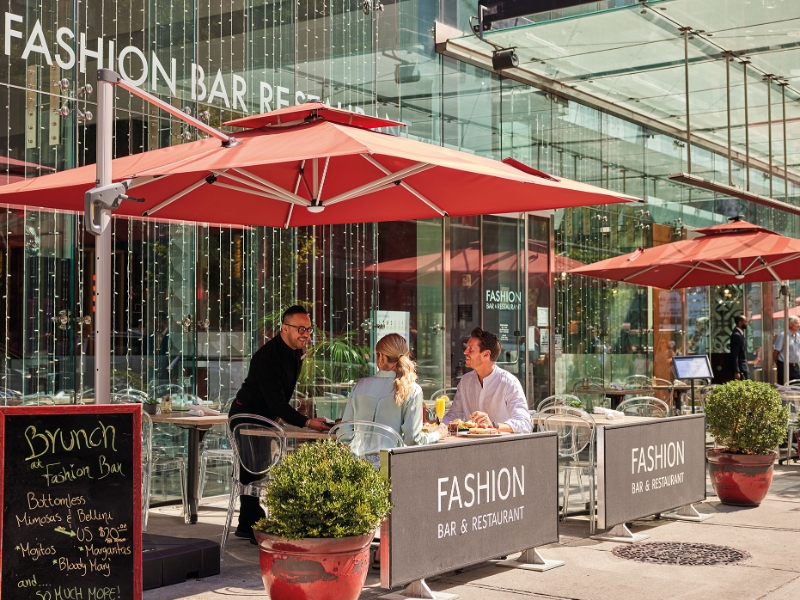 Fashion terrace street