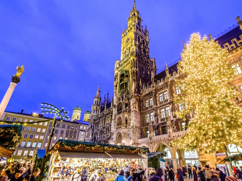 Christmas Market at night