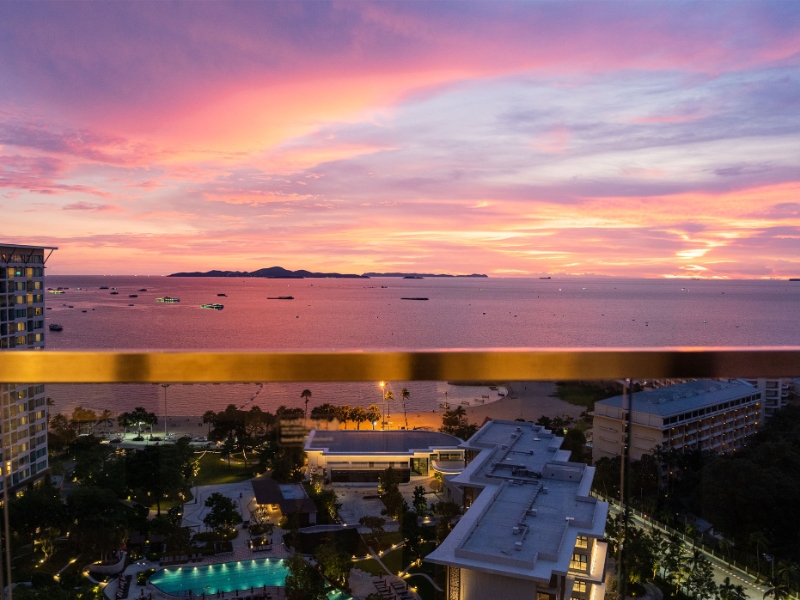 Aerial View Sunset