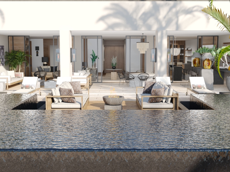 Presidential Beachfront Villa Rendering