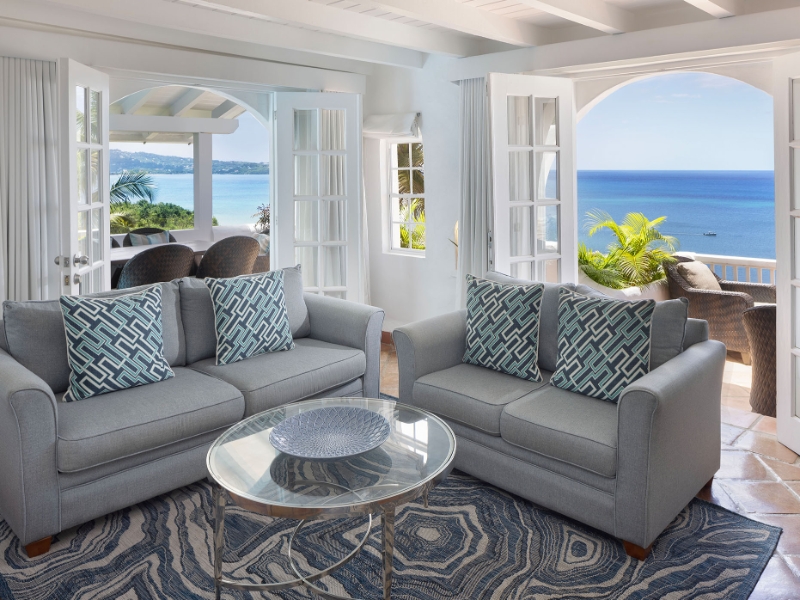 Hilltop Two Bedroom Villa Living