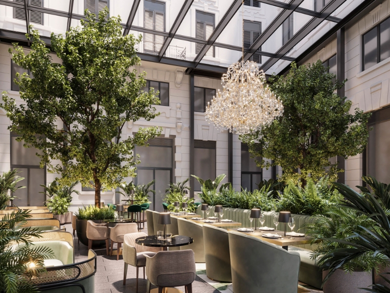 Giardino Cordusio Restaurant Rendering