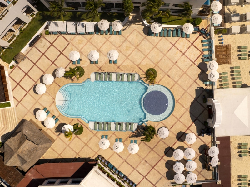 Pool Aerial View