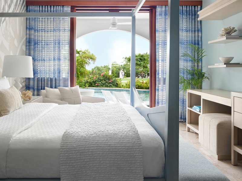 Amante One Bedroom Swim up Oceanview Butler Suite Patio Tranquility Soaking Tub Bedroom