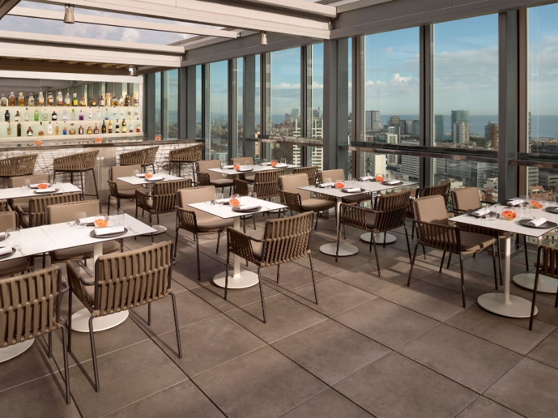 Skyline 24 Restaurant Terrace Lunch Time