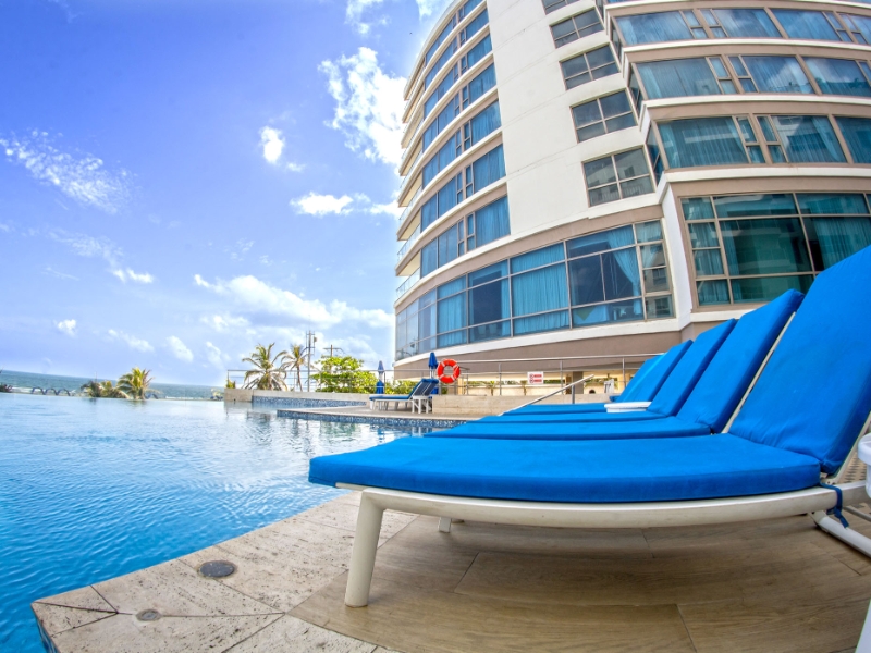 Building and pool