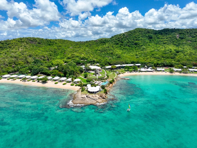 Aerial of Royal Palm Beach and Seagrape Beach