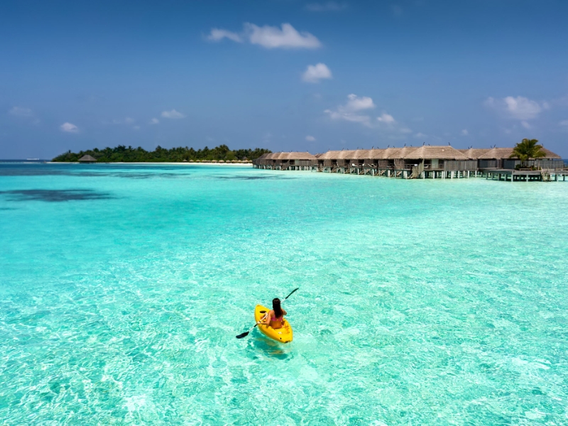 Kayaking Meeru Island Maldives