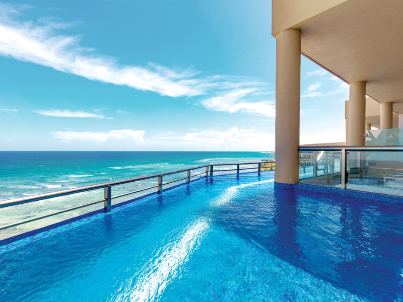 SpaOceanfront Infinity Pool Balcony View