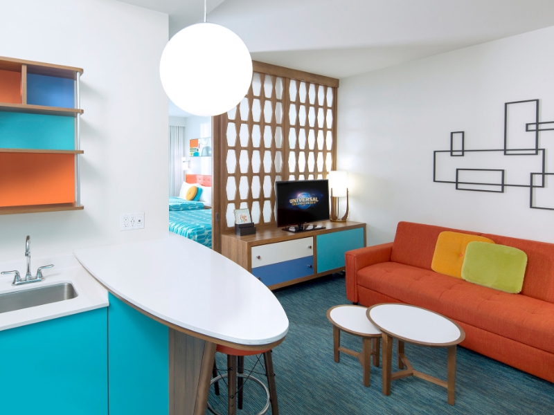 Family Suite Kitchenette and Living Area