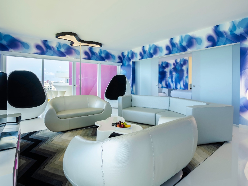 Oceanfront Penthouses Living Area