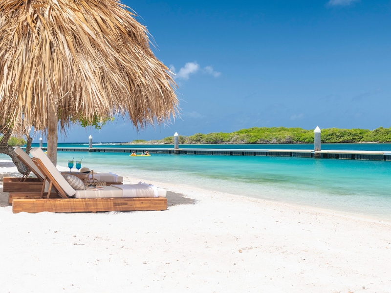 Beach Lounge Chair Drink