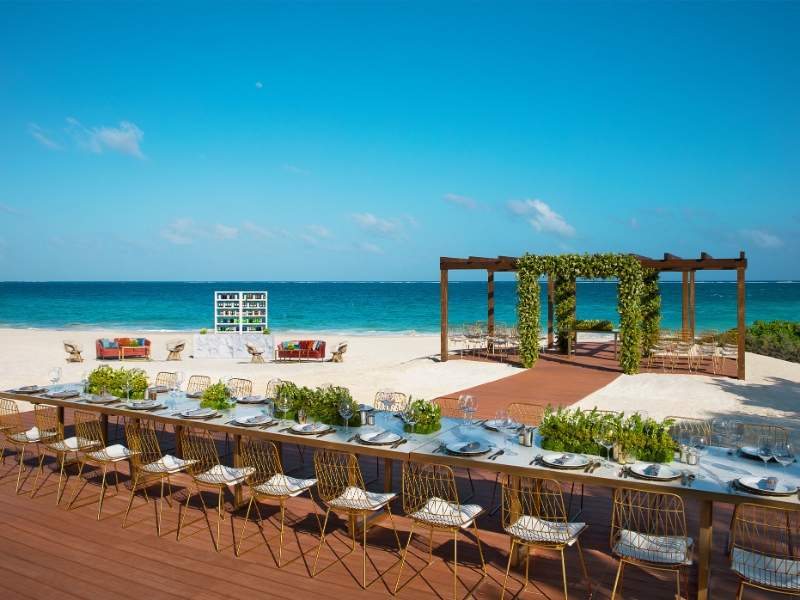 Beachfront Wedding Venue terrace gazebo