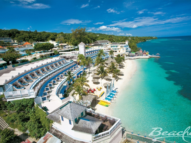 Beach and Resort Aerial View