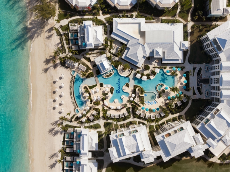 Beaches Turks Caicos Treasure Island Aerial