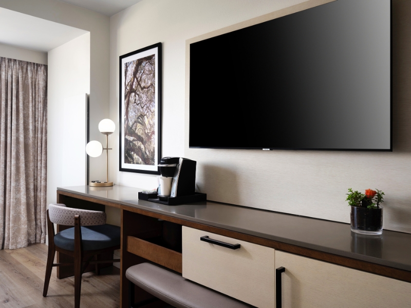 Guestroom Detail Desk TV Area