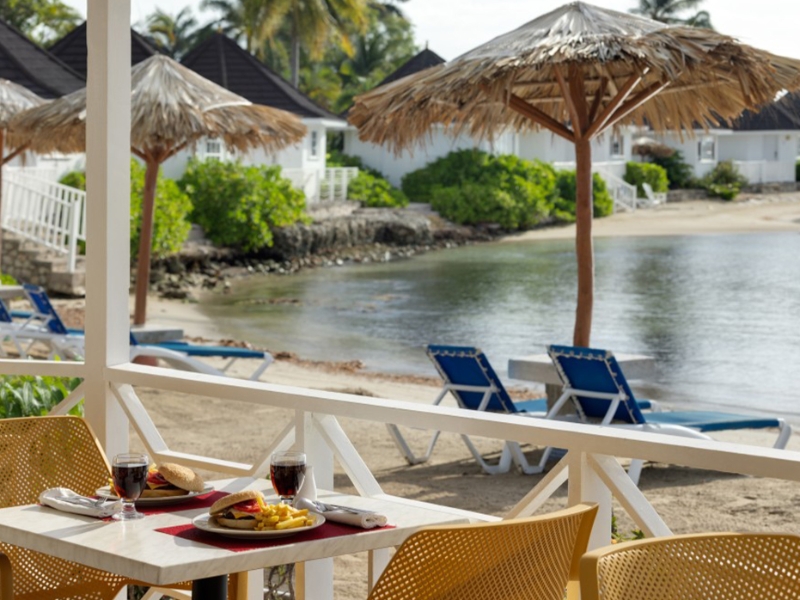 Restaurant and View of Beach