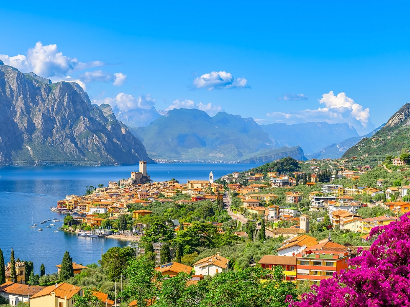 Malcesine Town Garda Lake