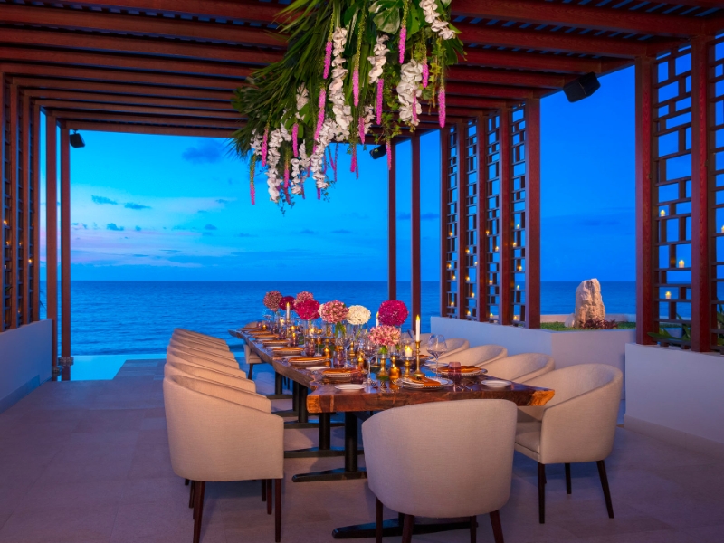 Gala dinner at pergola