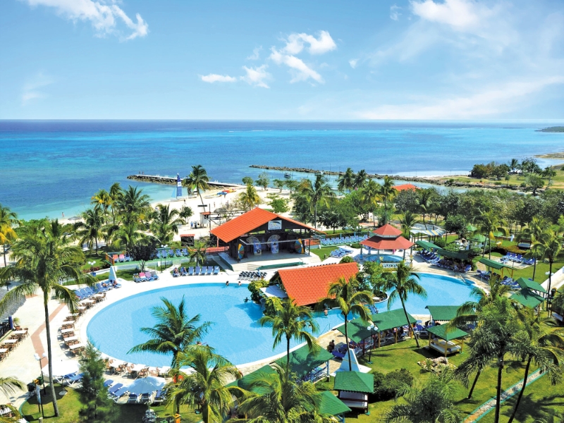 Pool and Beach Aerial