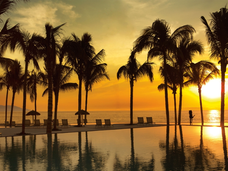 Pool Sunset
