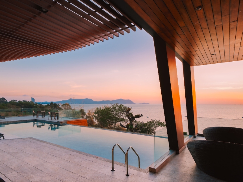 Pool During Sunset