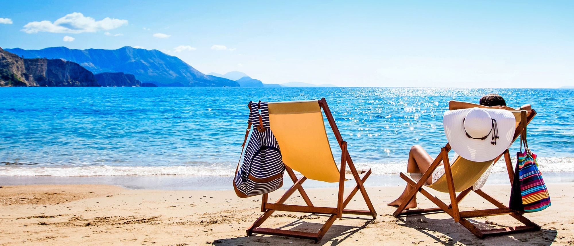 Woman on Beach Chair